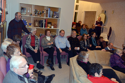 Everyone enjoyed hearing Rabbi Levy's story.